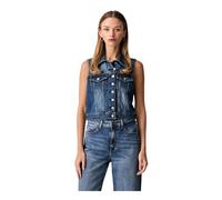 Guess - Gilet en jean clouté - Femme - Vestes - Bleu - Taille: 44 FR