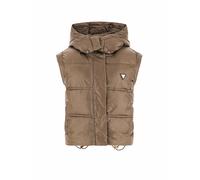 GUESS Gilet matelassé marron clair | M