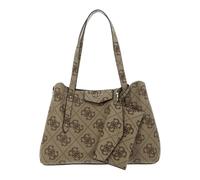 GUESS Eco Brenton Girlfriend Satchel Latte Logo
