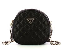 Guess Giully Sac Rond Matelassé Bandoulière Femme En Noir