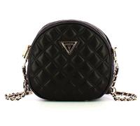 Guess Giully Sac Rond Matelassé Bandoulière Femme En Noir