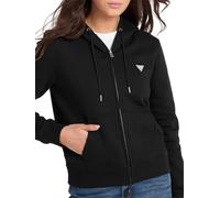 Guess Sweat à capuche zippé Mini Patch Noir Small