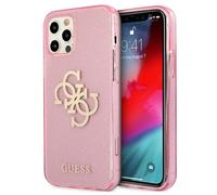 Guess Glitter 4G Big Logo - Housse pour iPhone 12 Pro Max (rose)