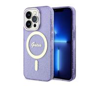 Guess Glitter Gold MagSafe - Coque pour iPhone 14 Pro (Violet) - 3666339125684