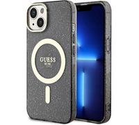 Guess Glitter Gold MagSafe - iPhone 14 Case (Noir)