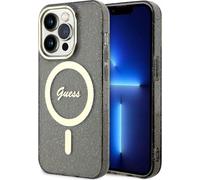 Guess Glitter Gold MagSafe - iPhone 14 Pro Case (Noir)