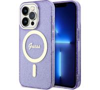 Guess Glitter Gold MagSafe - iPhone 14 Pro Case (Purple)