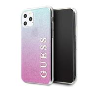Guess Glitter Gradient - Coque pour iPhone 11 Pro Max (Rose/Bleu)