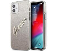 Guess Glitter Gradient Script - Coque pour iPhone 12 mini (or)