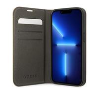 Guess Gold PU Cuir Book Case Étui pour Apple iPhone 14 Pro Max - Protection et Style