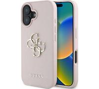 Guess Grained Big 4G Logo Small Classic Logo Apple iPhone 16 rose