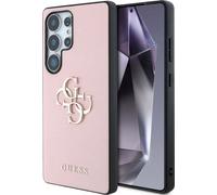 Guess Grained Big 4G Logo Small Classic Logo Samsung Galaxy S25 Ultra rose