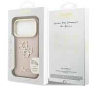 Guess Grained Big & Stand Camera Iphone 17 Pro Phone Case 4g Rose