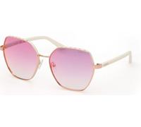 Guess GU 00108 21Z, Lunettes de soleil, Carrée, Femme, Doré Rose