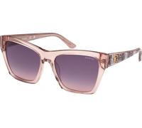 Lunettes Guess GU00113 beige brillant verre violet femme