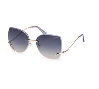 Guess Gu00269 Woman Sunglasses Bleu Gradient Smoke/CAT3 Femme