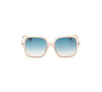 GUESS GU7845 Lunettes de Soleil, Shiny Beige, 57 Femme