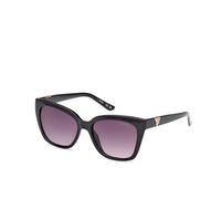Guess 7878 Lunettes de soleil pour femme de forme carrée - Couleur 01B Noir avec lentilles polarisées de couleur gris et violet Deg