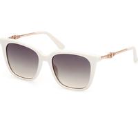 Guess Femme GU7886 21P Lunettes de soleil Injecté Blanc Vert Carré Normale Ombré