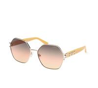 Guess Femme GU7913 33F Lunettes de soleil Métal Or Marron Géométrique Normale Ombré