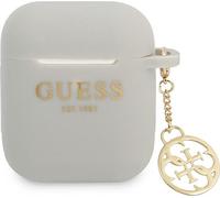Guess Gua2Lsc4Eg Airpods 1/2 Cover Grey/Grey Silicone Charm 4G Collection