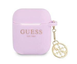 Guess GUA2LSC4EU Housse de Protection pour AirPods Collection 4G Violet