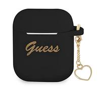 Guess GUA2LSCHSK FEA3SILRE Coque de Protection pour AirPods Noir
