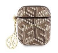 Guess GUA2PGCE4CW Étui pour AirPods 1/2 - Marron - GCube Charm