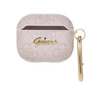 Guess GUA34GSMP Housse pour AirPods 3 Rose 4G Script Metal Collection