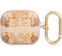 Guess GUA3HHFLD Coque pour AirPods 3 Doré Paisley Strap Collection
