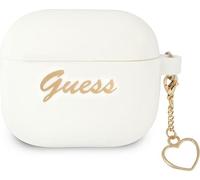 Guess GUA3LSCHSH Coque en Silicone pour AirPods 3 Blanc