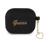 Guess Gua3Lschsk Airpods 3 Cover Black/Black Silicone Charm Heart Collection