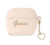 Guess GUA3LSCHSP Coque en Silicone pour AirPods 3 Rose