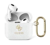 Guess GUA3UCG4GT Coque pour AirPods 3 Transparent Glitter Collection