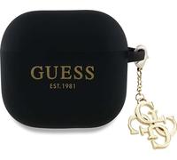 Guess GUA4LECG4K Housse Apple AirPods 4 silicone 4G Charm noir