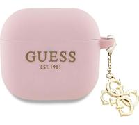 Guess Gua4Lecg4P Airpods 4 Cover Pink/Pink Silicone 4G Charm