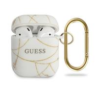 Guess GUACA2TPUCHWH AirPods couvercle blanc / blanc Collection Chaîne d'Or