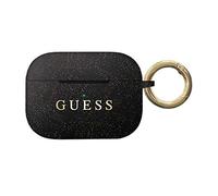 Guess GUACAPSILGLBK Coque en Silicone pour Airpods Pro Noir