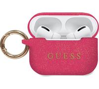 Guess GUACAPSILGLFU Housse AirPods Pro Fuchsia/Fuchsia Housse silicone paillettes