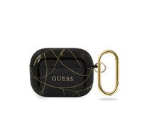 Guess GUACAPTPUCHBK Gold Chain Collection 55684 Étui de Protection pour AirPods Pro Noir