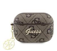 Guess GUAP2G4GSMW Coque pour AirPods Pro 2 Marron 4G Charm Collection