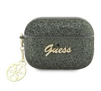 Guess GUAP2GLGSHA Coque pour AirPods Pro 2 Vert Paillettes Flake 4G Charm