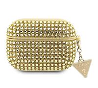 Guess Coque pour AirPods Pro 2 GUAP2HDGTPD Doré Strass Triangle Charm