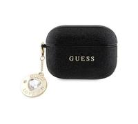 Guess GUAP2PGEHCDK Housse pailletée Coeur Charm Noir - AirPods Pro 2