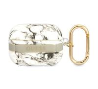 Guess GUAPHCHMAG Étui pour AirPods Pro Cover Gris/Gris Marble Strap Collection