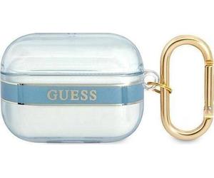 Guess GUAPHHTSB Coque AirPods Pro bleue, ?tui pour ?couteurs + casque, Bleu