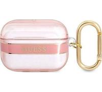 Guess GUAPHHTSP Couverture pour AirPods Pro rose, ?tui pour ?couteurs + casque, Pink