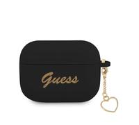 Guess GUAPLSCHSK FEA3SILRE Coque de Protection pour AirPods Pro Noir