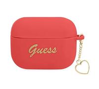 Guess GUAPLSCHSR Coque de Protection en Silicone pour AirPods Pro Rouge/Rouge