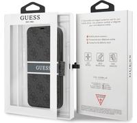 Guess GUBKP13L4GDGR iPhone 13 Pro / 13 6,1" gris/livre gris 4G Stripe Housse de protection